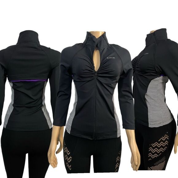 BBSP Bebe Sport 3/4 sleeve Full zip Sports Jacket / Vest detachable Sleeve S - Picture 8 of 12